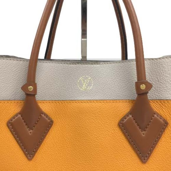 Louis Vuitton On My Side Monogram Canvas Shoulder Bag Orange Beige - Picture 12 of 14